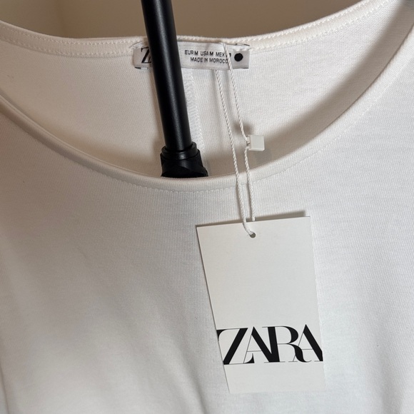 Zara Classic White Tee M - Picture 2 of 6
